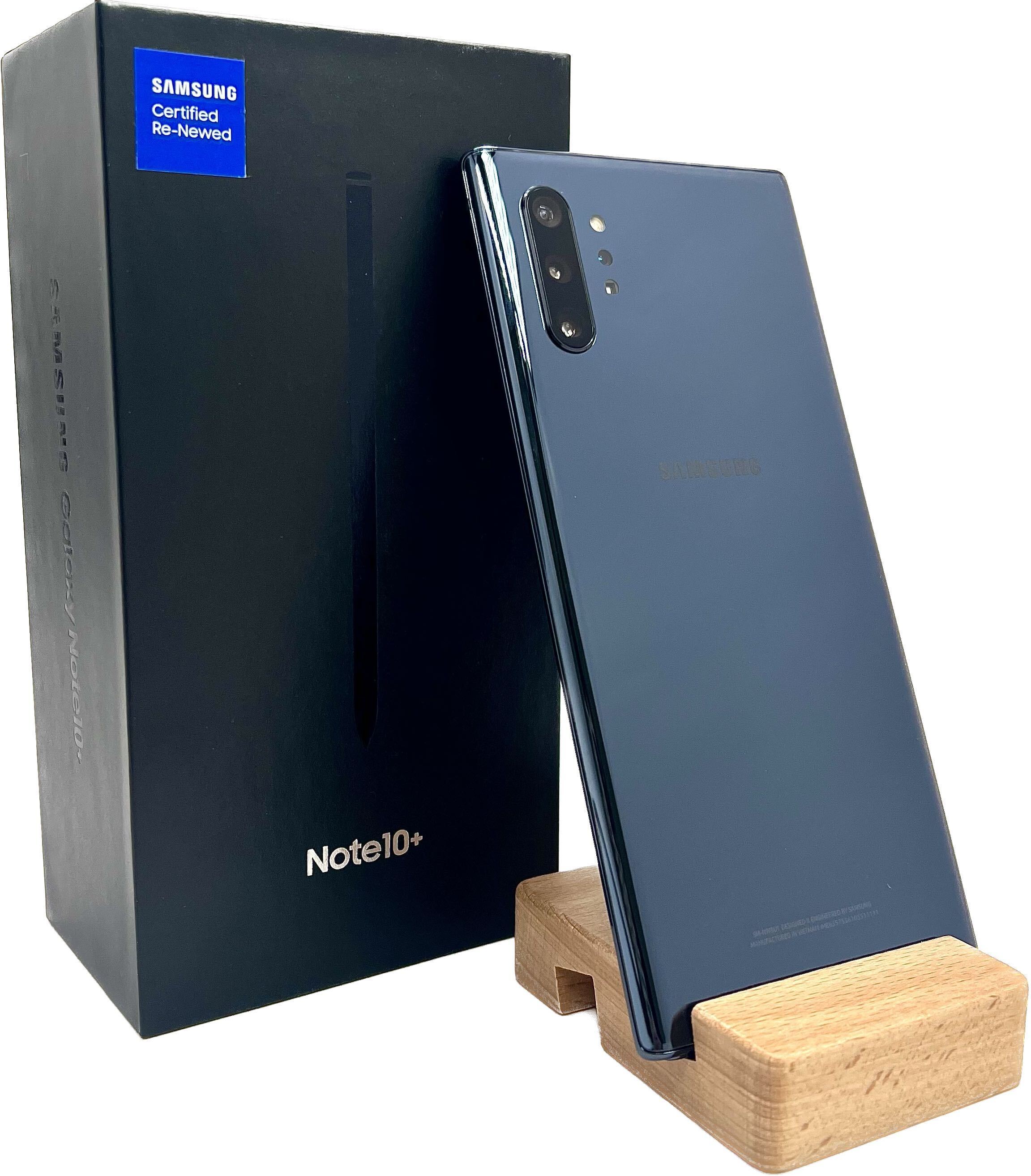  Samsung Galaxy Note 10+, 256GB, Aura Black - Fully Unlocked  (Renewed)